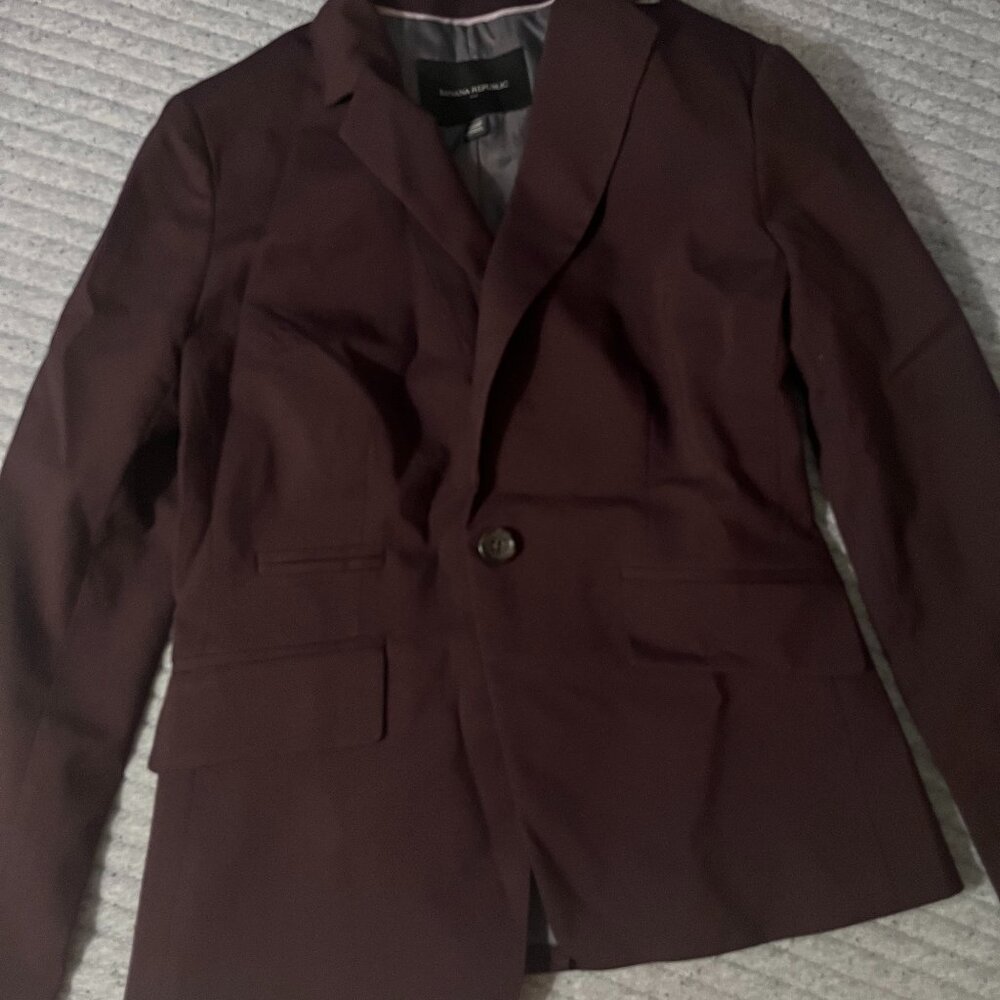 Banana Republic Plum Blazer Size 2